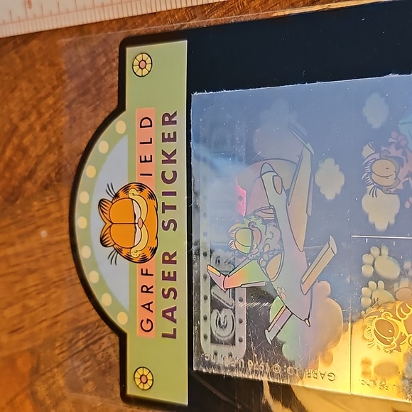 Vintage Garfield laser stickers sheet flying a plane - Picture 5 of 7